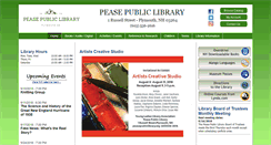 Desktop Screenshot of peasepubliclibrary.org